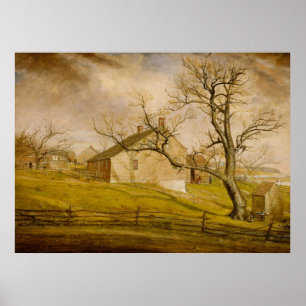 Long Island Farmhouses 1862-63 Poster