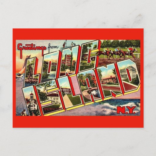 Long Island Greetings Postcard Briefkaart (Voorkant)