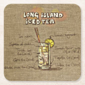 Long Island Ice Tea Illustration Onderzetter (Voorkant)