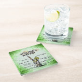 Long Island Iced Drink Recipe Glazen Onderzetter (Schuin)