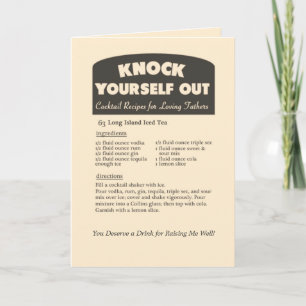 Long Island Iced Tea Cocktail / Vaderdag Card Kaart
