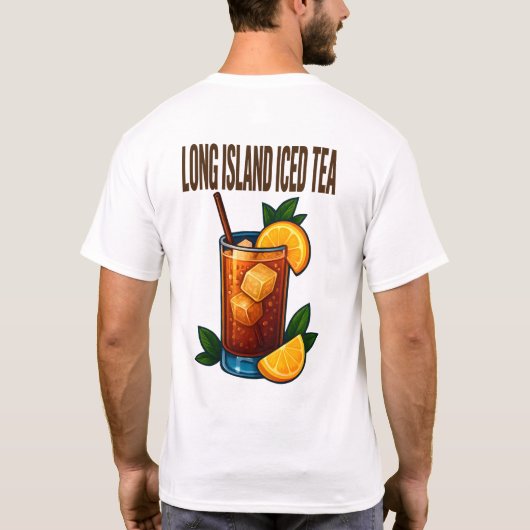 Long Island Iced Tea T-Shirt – Bold Retro Cocktail (Achterkant)
