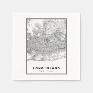 Long Island Kaart Servet
