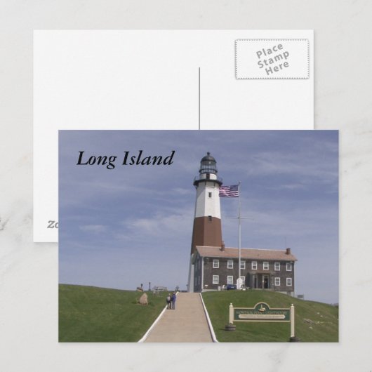 Long Island Lighthouse 2 Briefkaart (Voorkant / Achterkant)