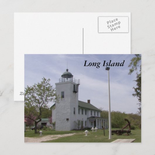 Long Island Lighthouse 4 Briefkaart (Voorkant / Achterkant)