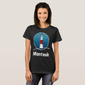 Long Island lighthouse Montauk T-shirt (Voorkant volledig)