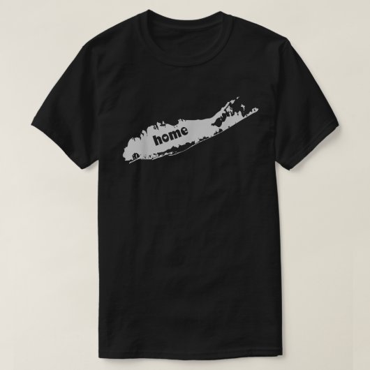 Long Island Love Home Map T-shirt (Design voorkant)