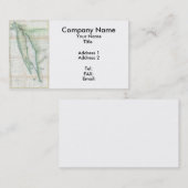 Long Island Map (1877) Visitekaartje (Voorkant / Achterkant)