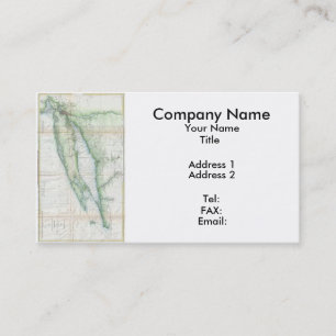 Long Island Map (1877) Visitekaartje