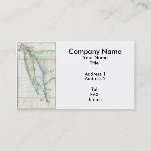 Long Island Map (1877) Visitekaartje (Voorkant)