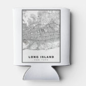Long Island Map Blikjeskoeler (Achterkant)
