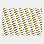 Long Island Map Sunflower Field Wrapping Paper (Voorkant 3)