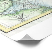 Long Island Nautical Map Poster (Hoek)