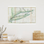 Long Island Nautical Map Poster (Keuken)