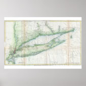 Long Island Nautical Map Poster (Voorkant)