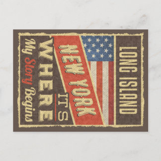 Long Island New York Briefkaart