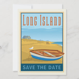 Long Island, New York   Datum opslaan - Foto Save The Date