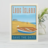 Long Island, New York | Datum opslaan - Foto Save The Date (Staand voorkant)