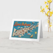 Long Island, New York - Groeten van Kaart (Gele Bloem)