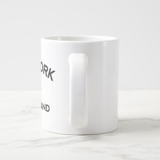 Long Island New York Grote Koffiekop (Achterkant)