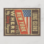 Long Island New York Het is waar mijn verhaal begi Briefkaart (Voorkant)
