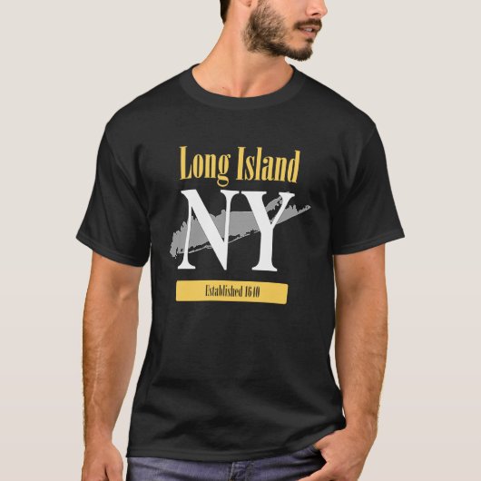 Long Island New York NY Classic LI New Yor T-shirt (Voorkant)