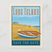 Long Island, New York | Save the date Aankondigingskaart (Voorkant)