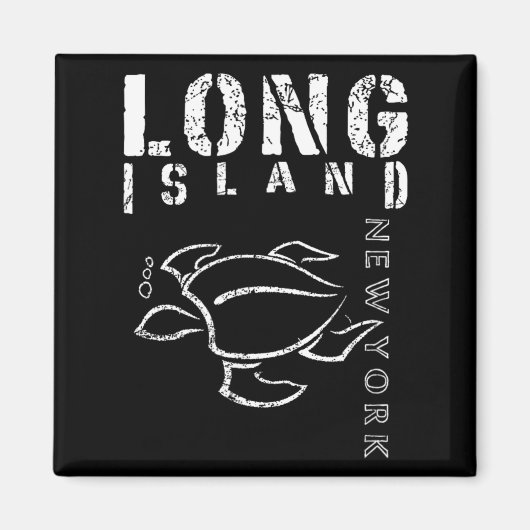 Long Island New York Souvenir Magneet (Voorkant)