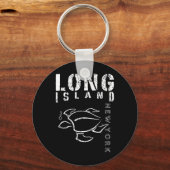 Long Island New York Souvenir Sleutelhanger (Voorkant)