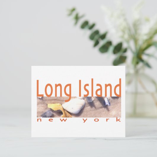 Long Island NY Briefkaart (Staand voorkant)
