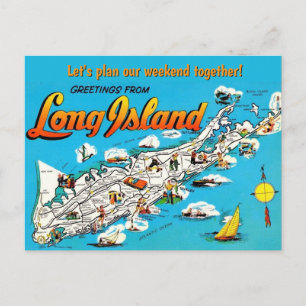 Long Island, NY Gelegenheidspostkaart Briefkaart