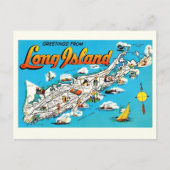 Long Island, NY Groet Briefkaart (Voorkant)