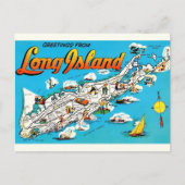 Long Island, NY Groeten Briefkaart (Voorkant)