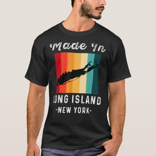 Long Island NY Souvenir Native Long Islander Vinta T-shirt (Voorkant)