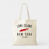 Long Island NY Souvenir T-shirt Native Long Island Tote Bag (Achterkant)