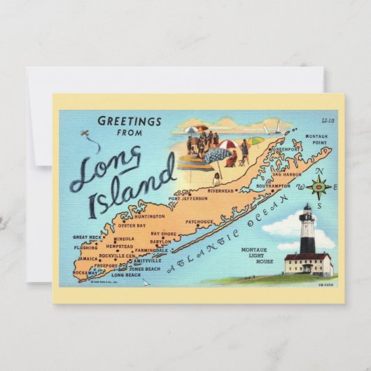 Long Island NY Verhuisaankondiging (Voorkant)