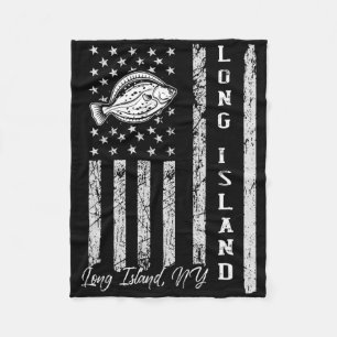 Long Island Ny Voor Fluke Vissers  Fleece Deken