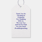 Long Island NY Wedding Welcome Bag Labels, Map Cadeaulabel (Achterkant)