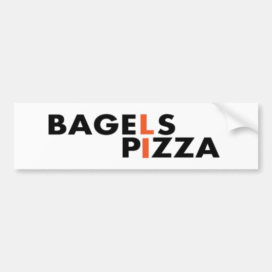 Long Island Pizza en Bagels zijn de beste Bumpersticker (Voorkant)