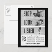 Long Island Railroad Safety Briefkaart (Voorkant / Achterkant)