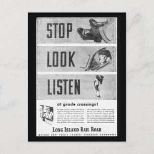 Long Island Railroad Safety Briefkaart