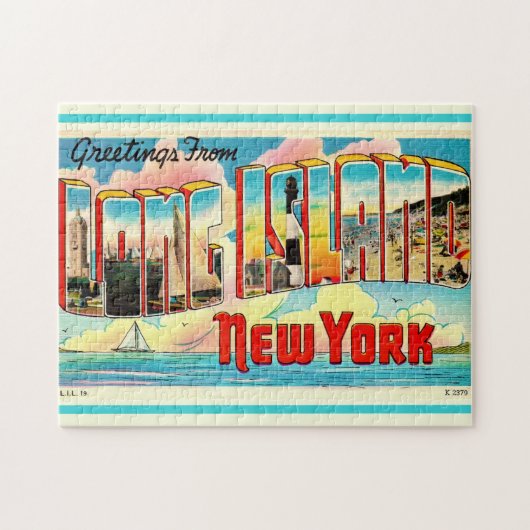 Long Island Retro 11x14 Legpuzzel (Horizontaal)