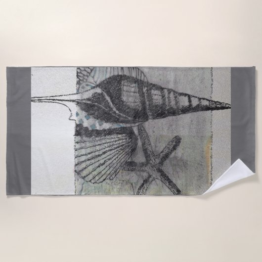 Long Island Seashells Strandlaken (Voorkant)