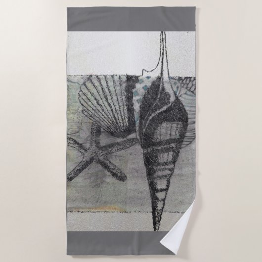 Long Island Seashells Strandlaken (Voorkant)