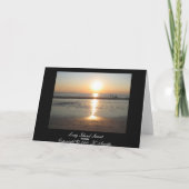 Long Island Sunset Wenskaart Kaart (Achterkant)