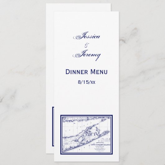 Long Island The Hamptons Kaart VC (Voorkant / Achterkant)