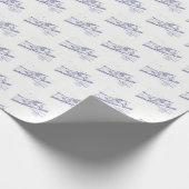 Long Island The Hamptons Map Cadeaupapier (Hoek)