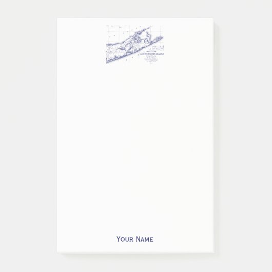 Long Island The Hamptons Map Post-it® Notes (Voorkant)