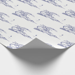 Long Island The Hamptons Map VC Cadeaupapier