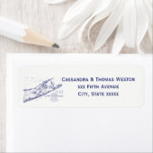 Long Island The Hamptons Map VC Etiket (Insitu)